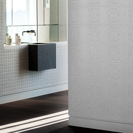 Обои под покраску Anaglypta Luxury Turner Tile RD80000 фото в интерьере Обои под покраску Anaglypta Luxury Turner Tile RD80000 фото в интерьере